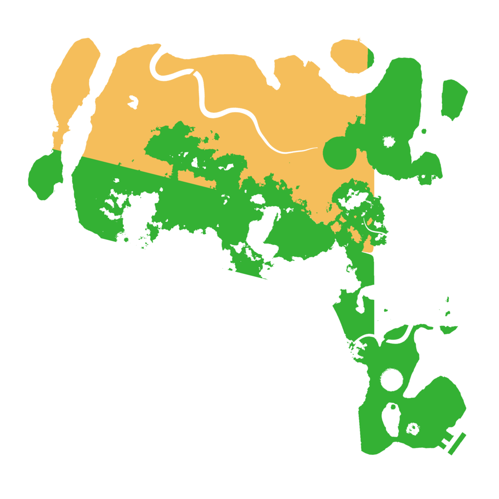 Biome Rust Map: Procedural Map, Size: 4000, Seed: 24975