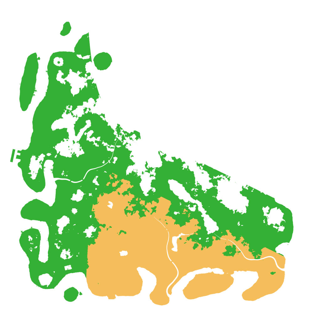Biome Rust Map: Procedural Map, Size: 5000, Seed: 73421
