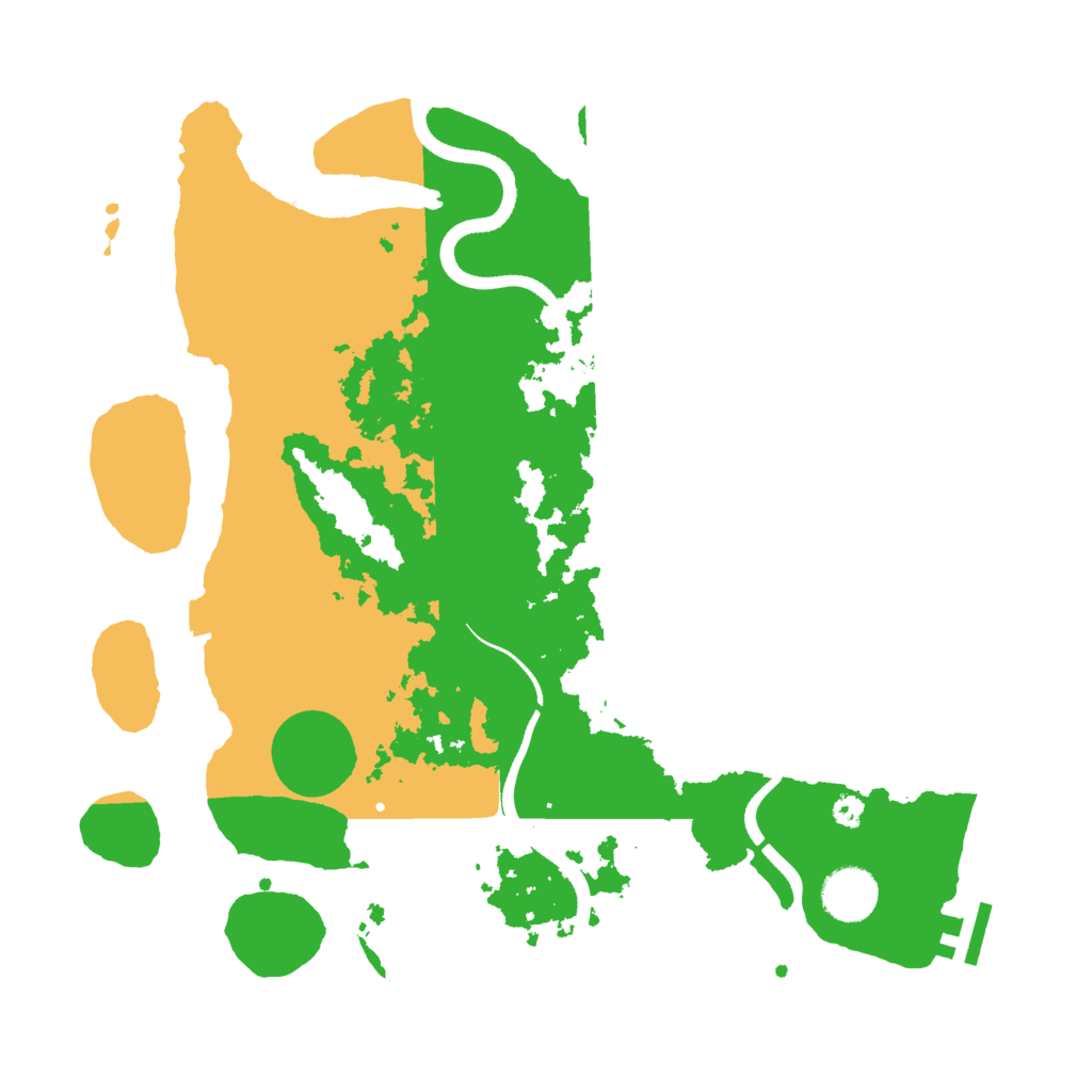 Biome Rust Map: Procedural Map, Size: 3500, Seed: 34325