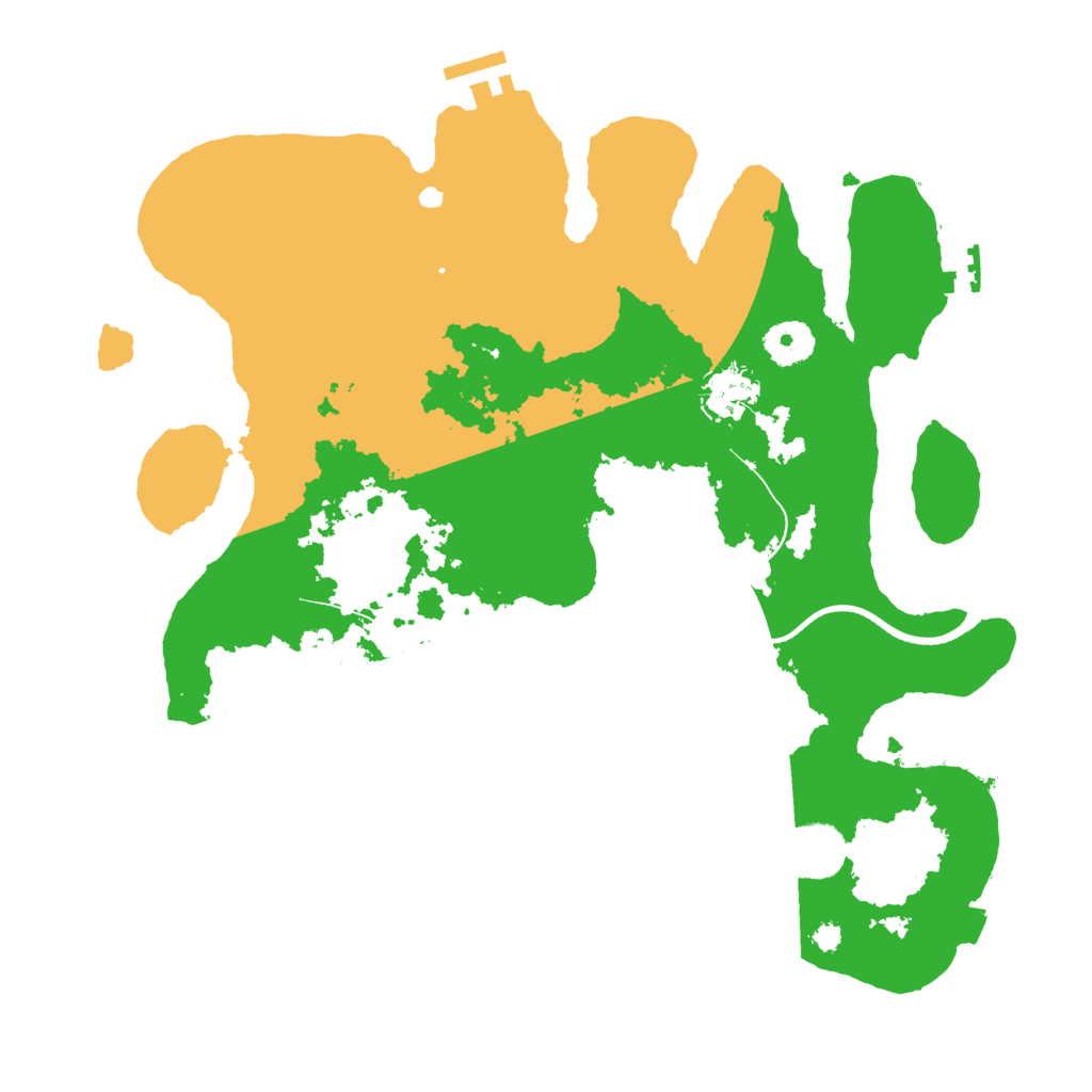 Biome Rust Map: Procedural Map, Size: 3500, Seed: 1161751940