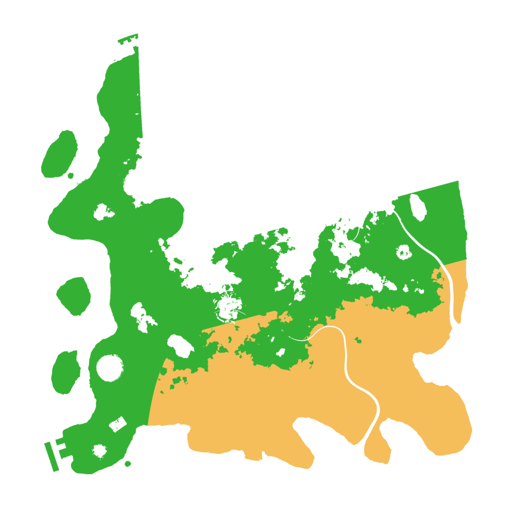Biome Rust Map: Procedural Map, Size: 3500, Seed: 34623621