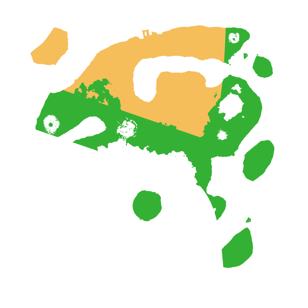 Biome Rust Map: Procedural Map, Size: 2900, Seed: 808909