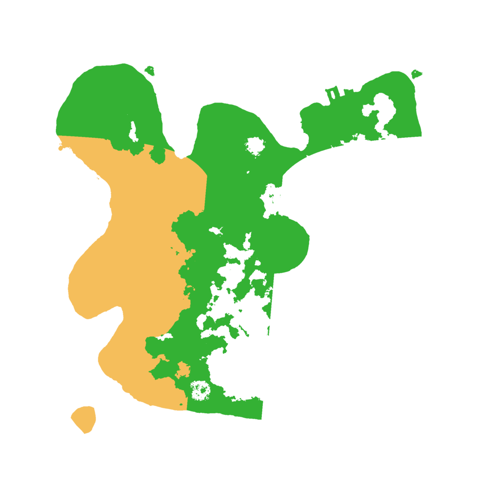 Biome Rust Map: Procedural Map, Size: 2500, Seed: 1294846809