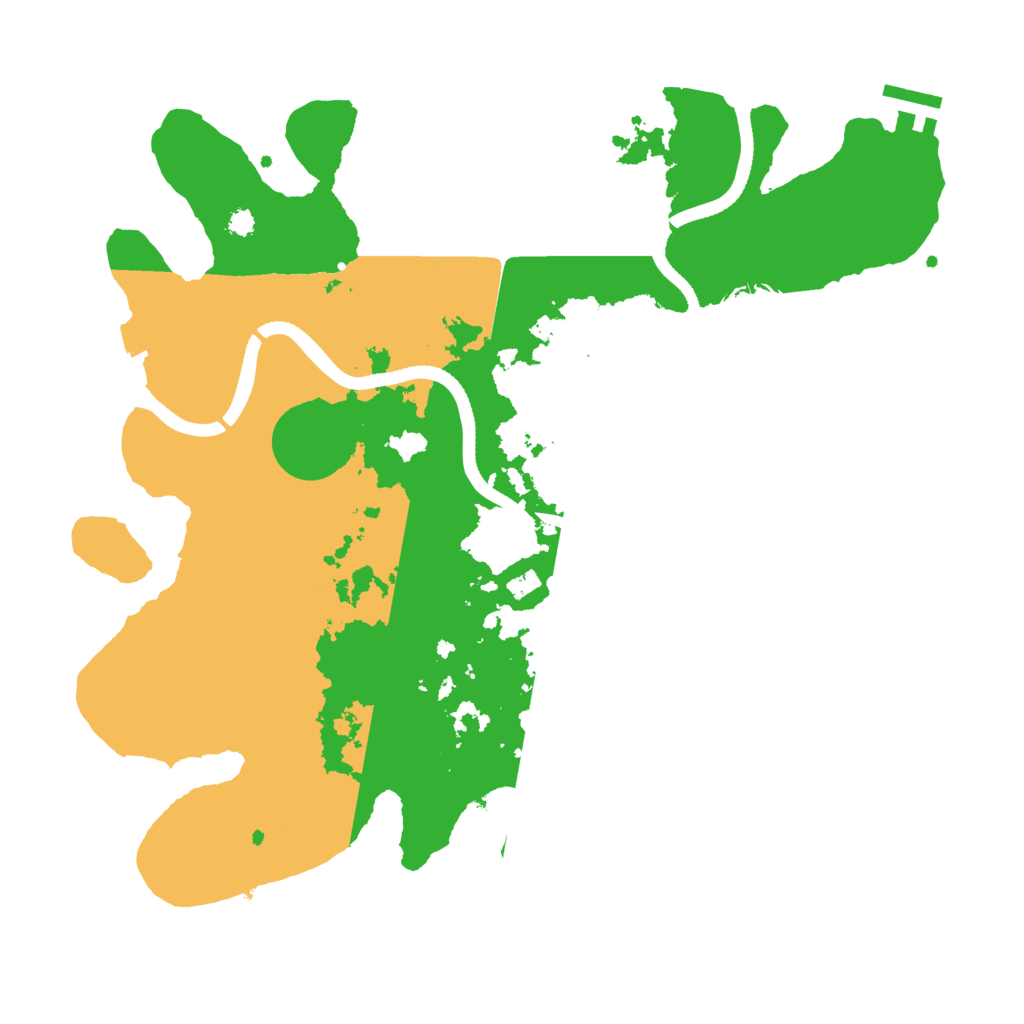 Biome Rust Map: Procedural Map, Size: 3500, Seed: 19770329