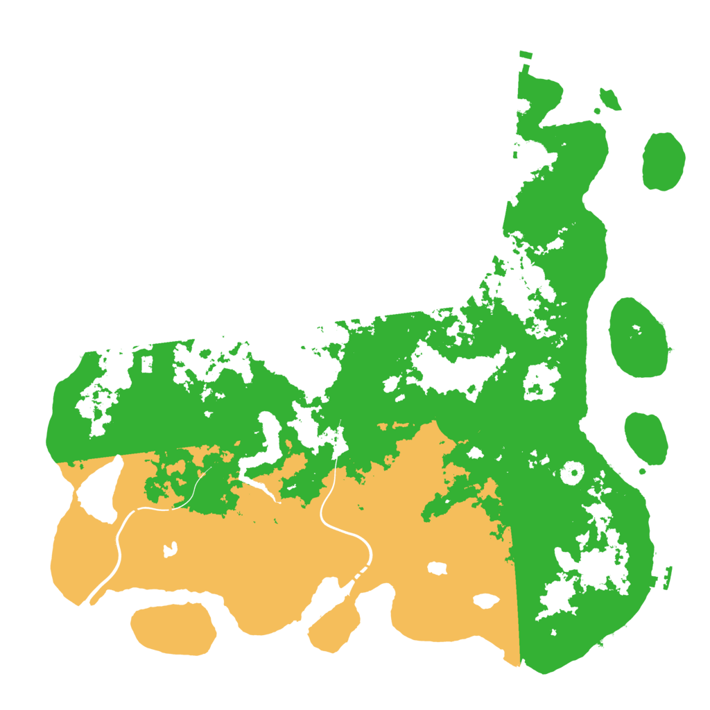 Biome Rust Map: Procedural Map, Size: 4500, Seed: 98465
