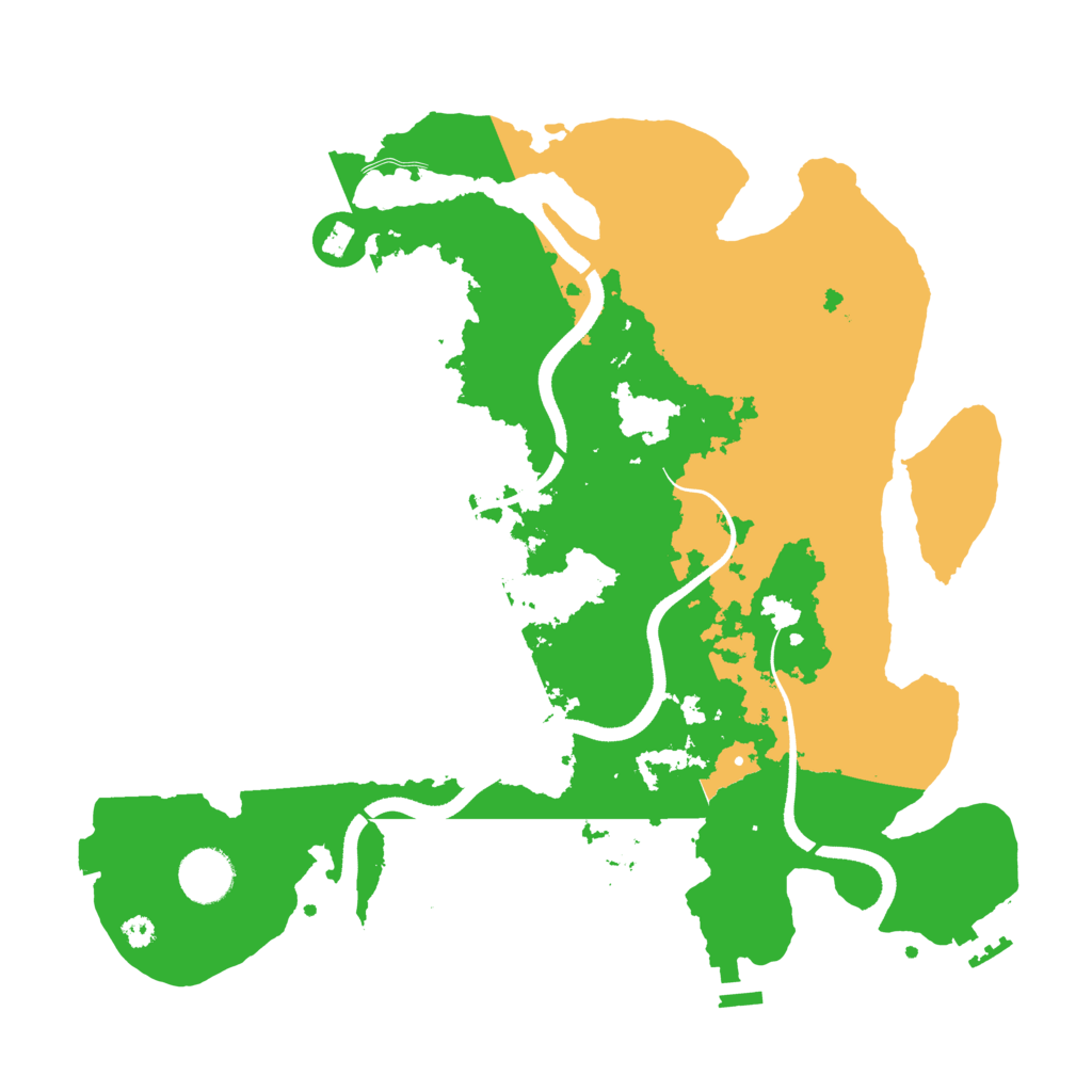 Biome Rust Map: Procedural Map, Size: 3500, Seed: 1093138044