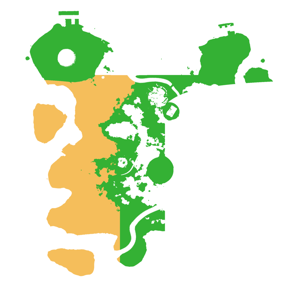 Biome Rust Map: Procedural Map, Size: 3000, Seed: 10687126