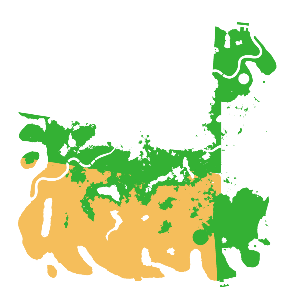 Biome Rust Map: Procedural Map, Size: 5000, Seed: 28498