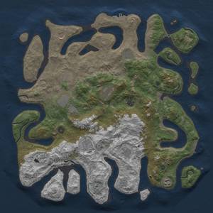 Thumbnail Rust Map: Procedural Map, Size: 4500, Seed: 1777777, 19 Monuments