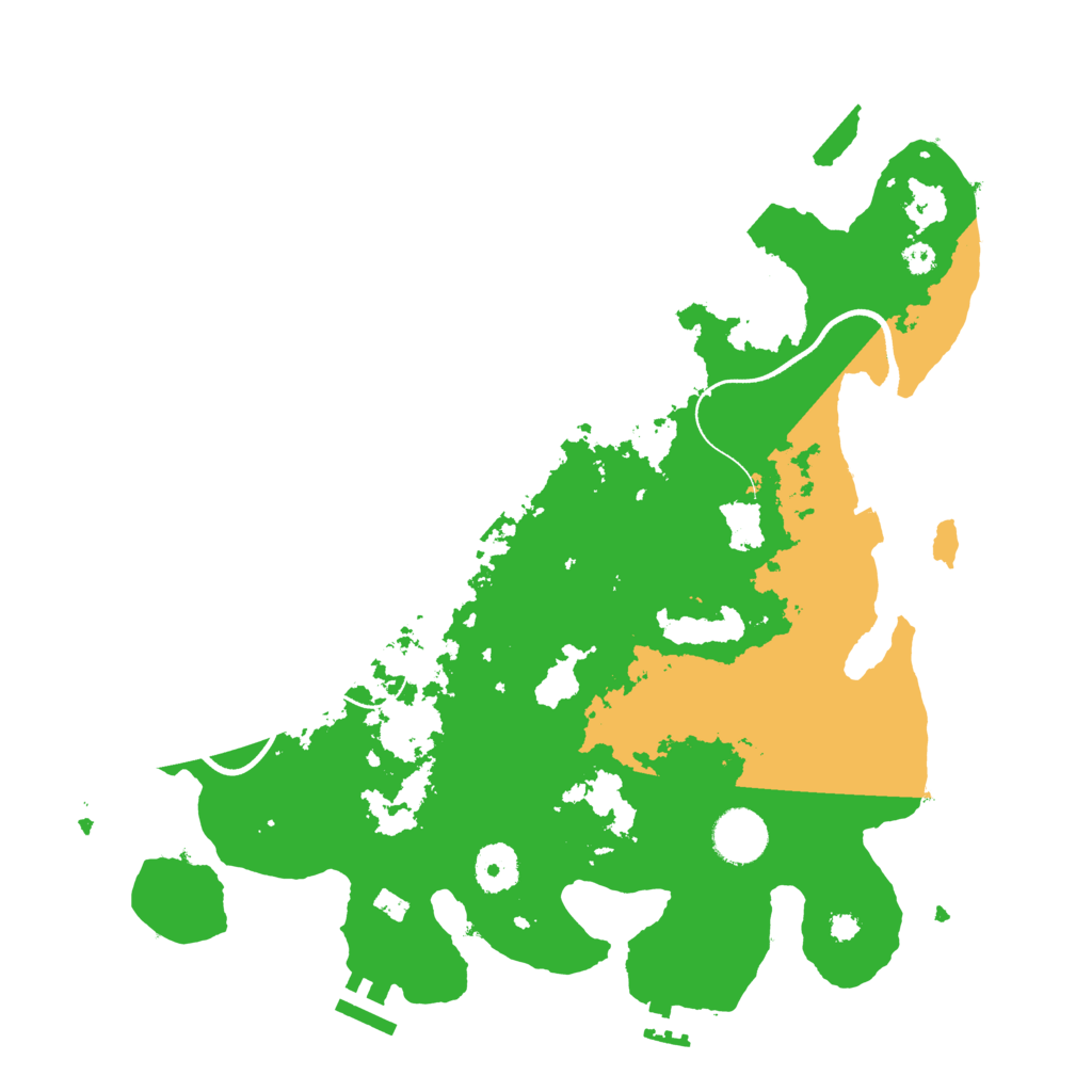 Biome Rust Map: Procedural Map, Size: 3500, Seed: 67391