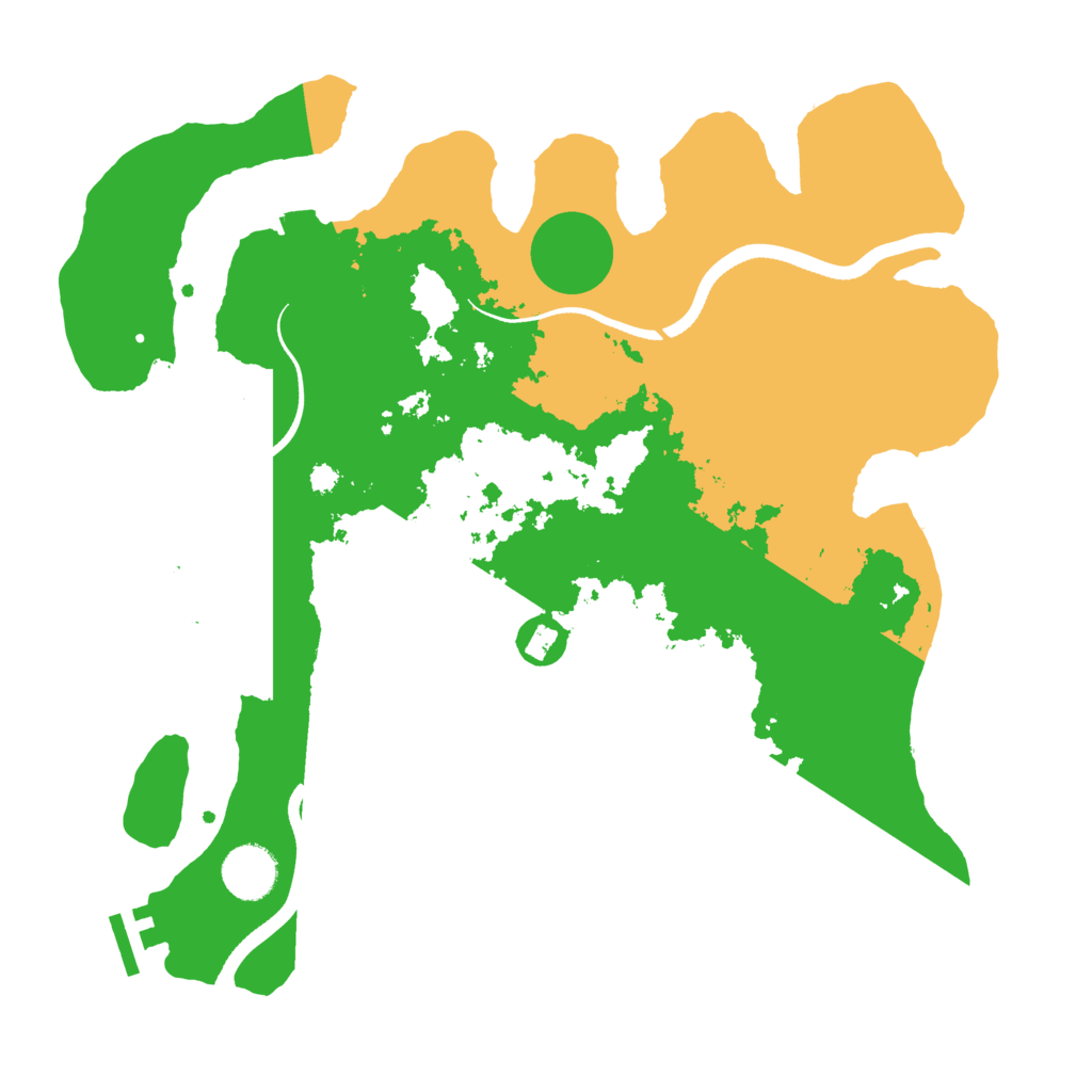 Biome Rust Map: Procedural Map, Size: 3500, Seed: 542482714