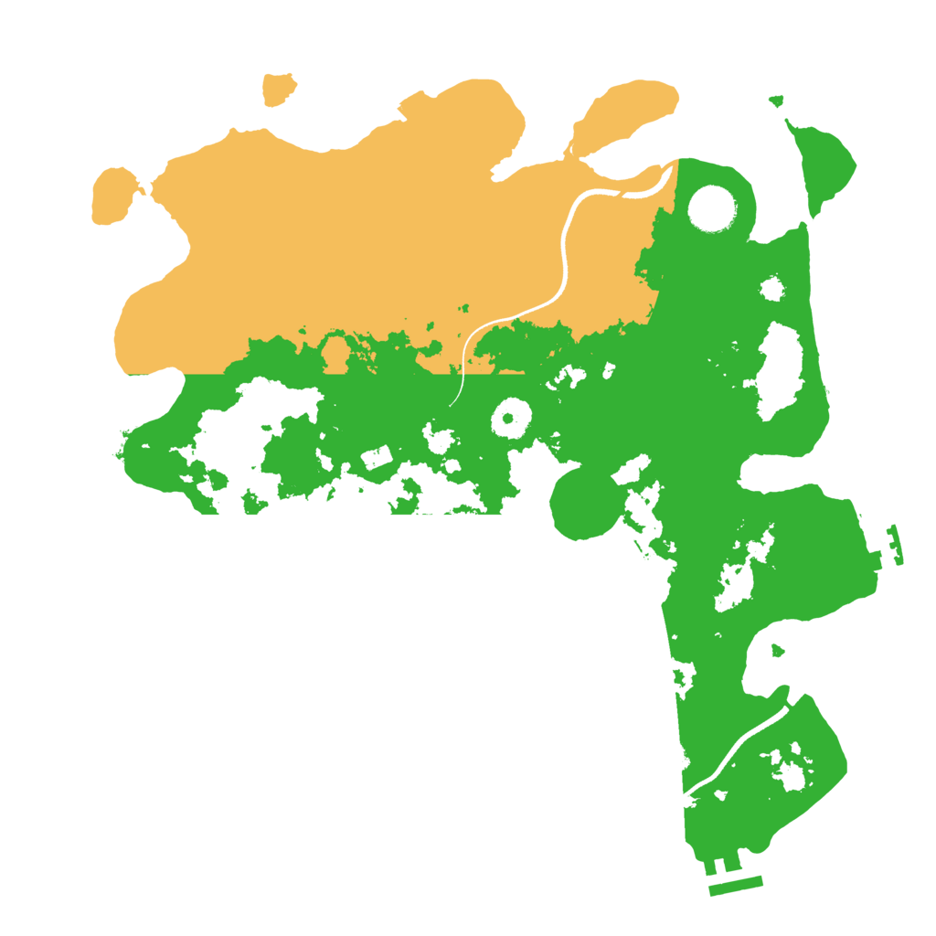 Biome Rust Map: Procedural Map, Size: 3500, Seed: 2341
