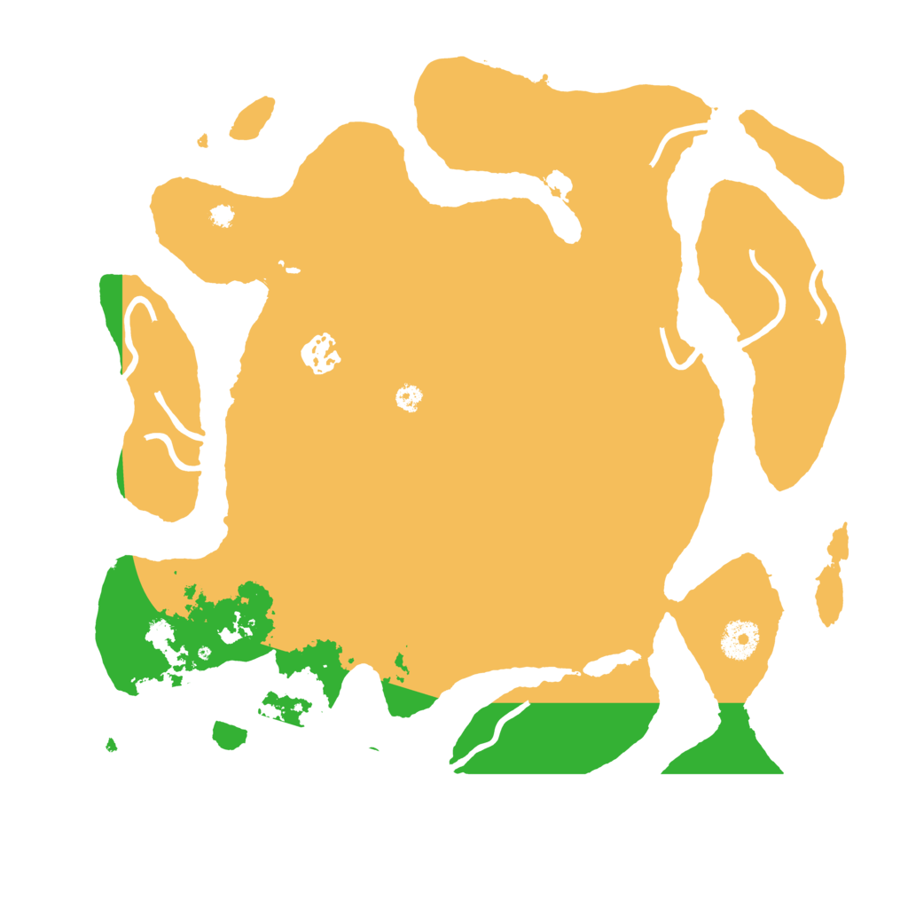 Biome Rust Map: Procedural Map, Size: 3500, Seed: 45799