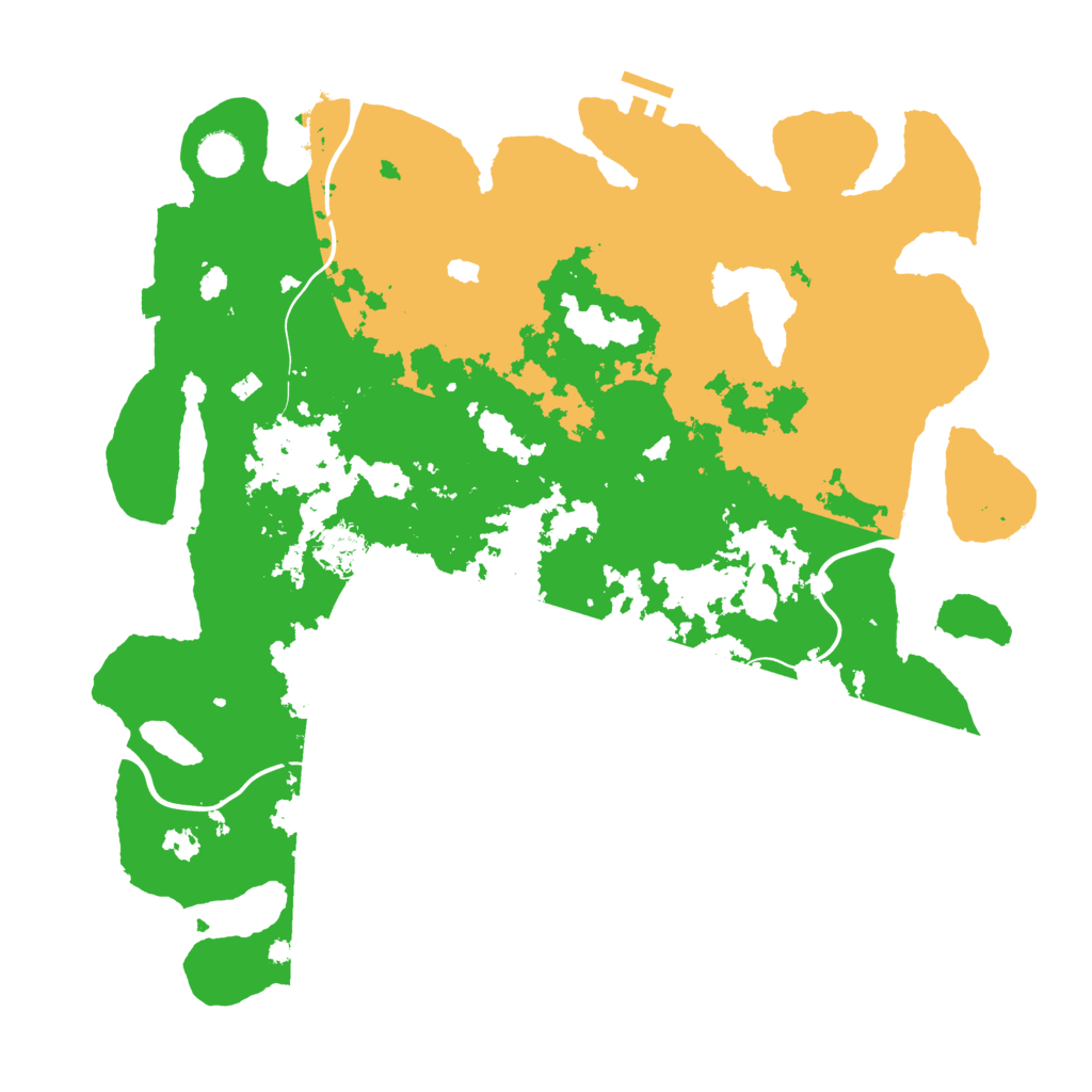 Biome Rust Map: Procedural Map, Size: 4200, Seed: 123457