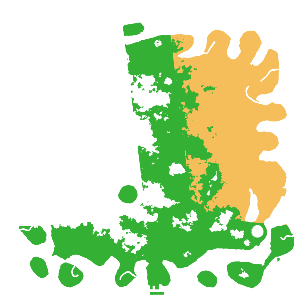 Biome Rust Map: Procedural Map, Size: 4500, Seed: 2022