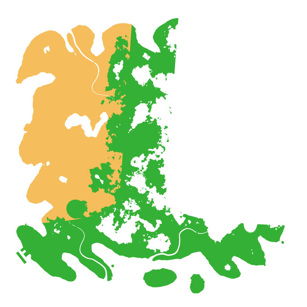 Biome Rust Map: Procedural Map, Size: 4500, Seed: 110703871