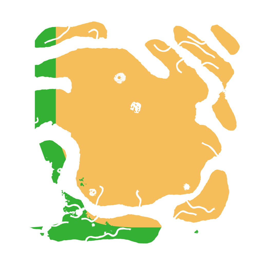Biome Rust Map: Procedural Map, Size: 3600, Seed: 658728427