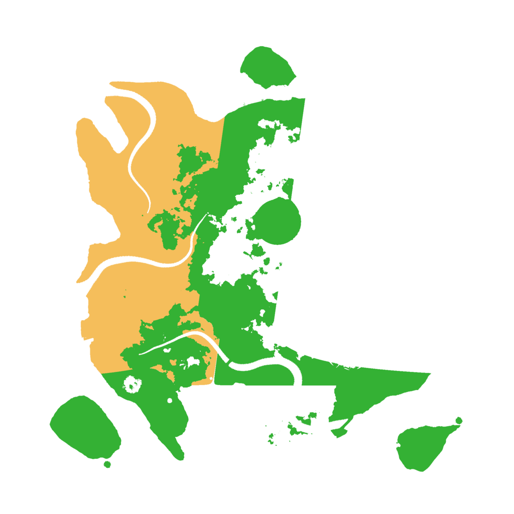 Biome Rust Map: Procedural Map, Size: 3000, Seed: 919563