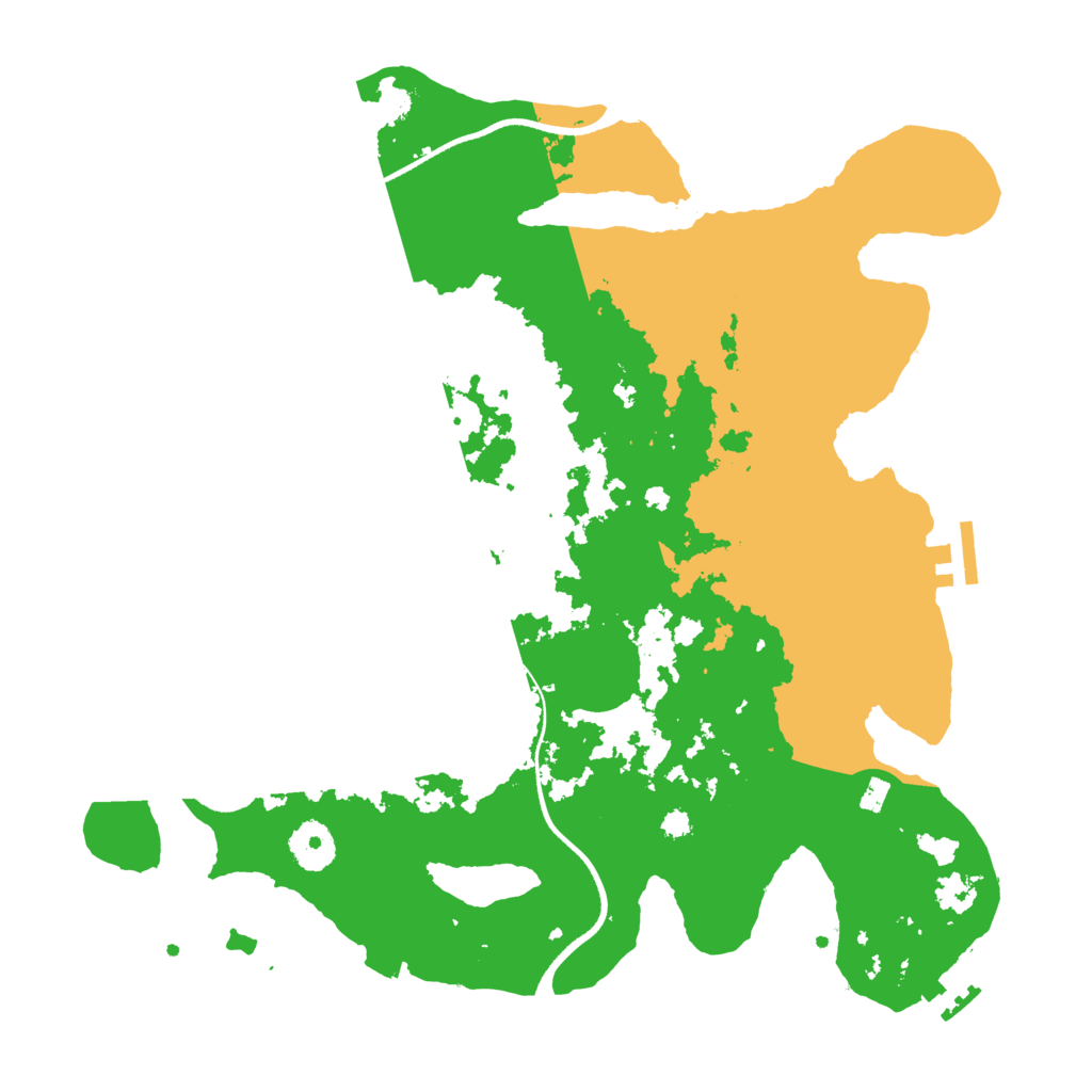 Biome Rust Map: Procedural Map, Size: 3500, Seed: 4122021