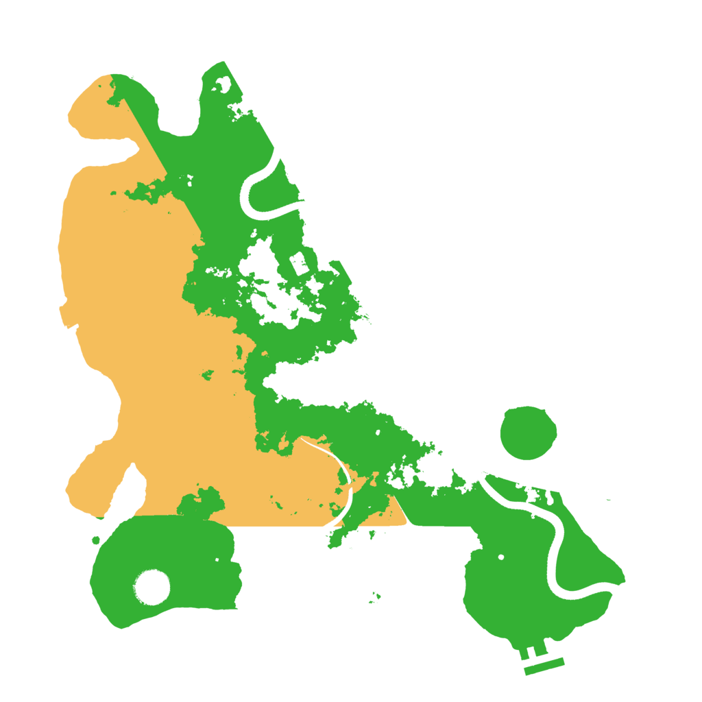 Biome Rust Map: Procedural Map, Size: 3500, Seed: 781998001