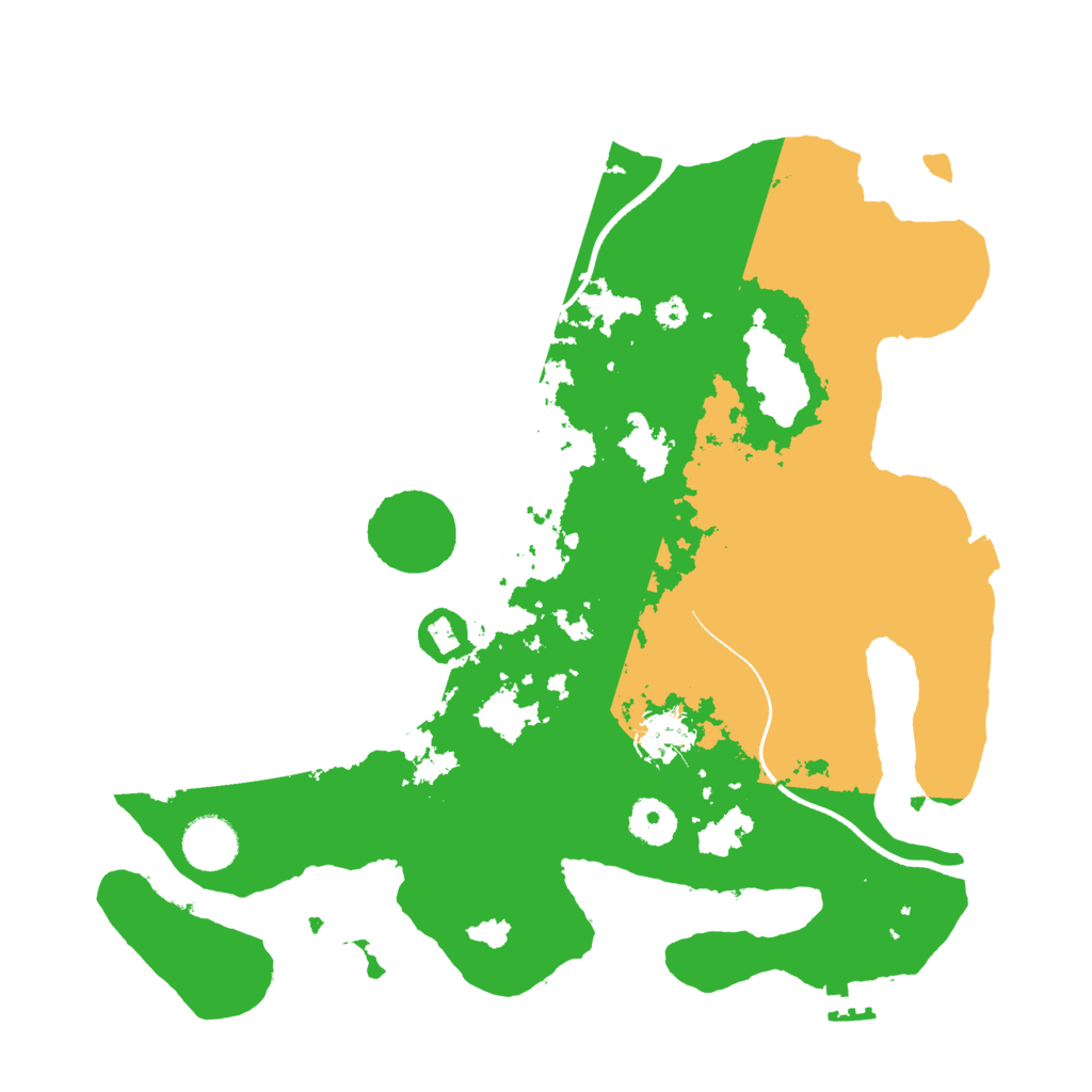 Biome Rust Map: Procedural Map, Size: 3500, Seed: 32588
