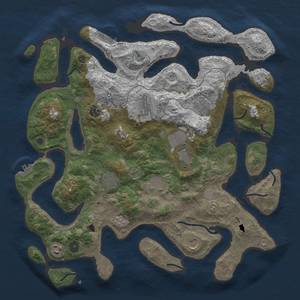 Thumbnail Rust Map: Procedural Map, Size: 4250, Seed: 10000, 17 Monuments