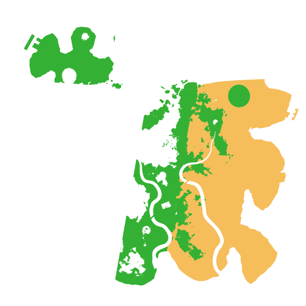 Biome Rust Map: Procedural Map, Size: 3700, Seed: 1939677606