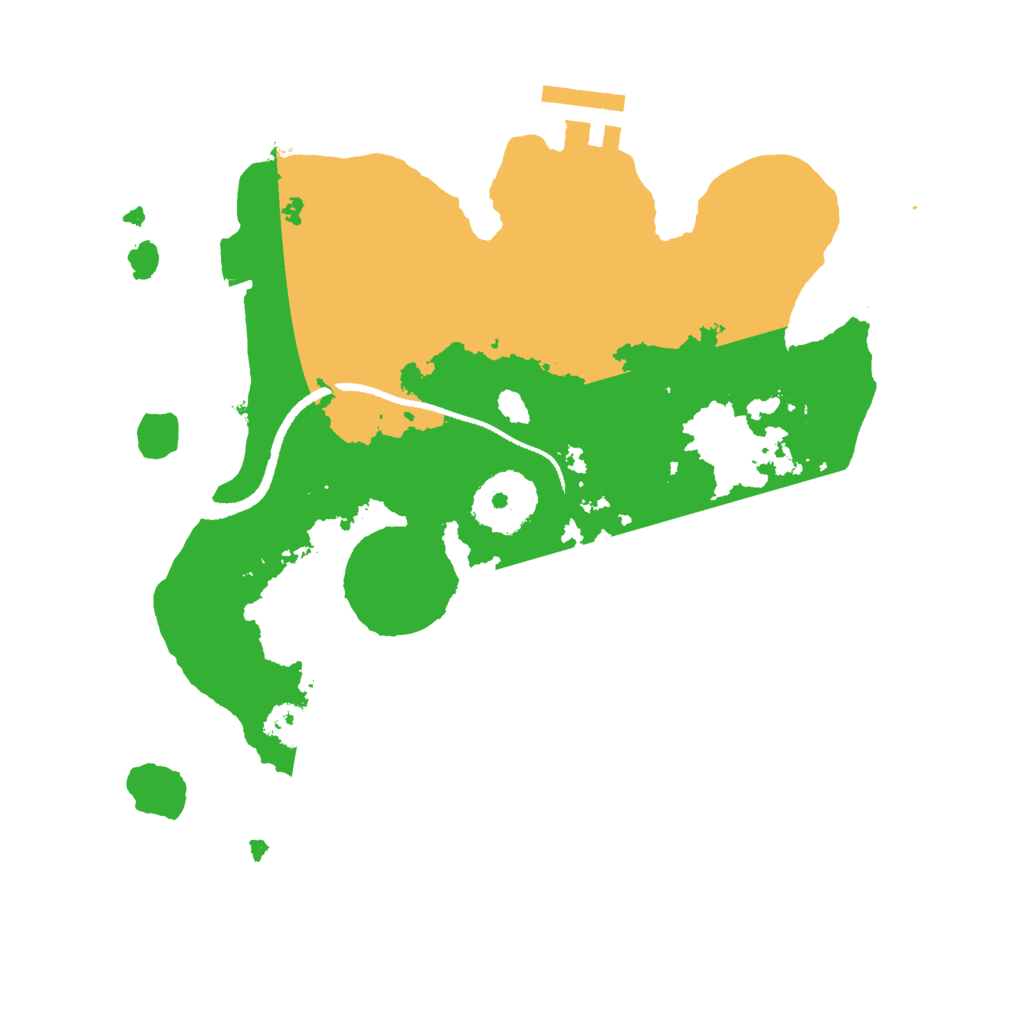 Biome Rust Map: Procedural Map, Size: 2500, Seed: 213333800