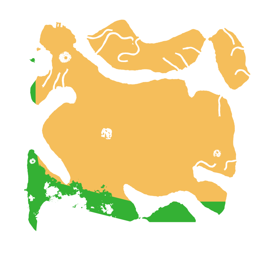 Biome Rust Map: Procedural Map, Size: 3500, Seed: 45876464