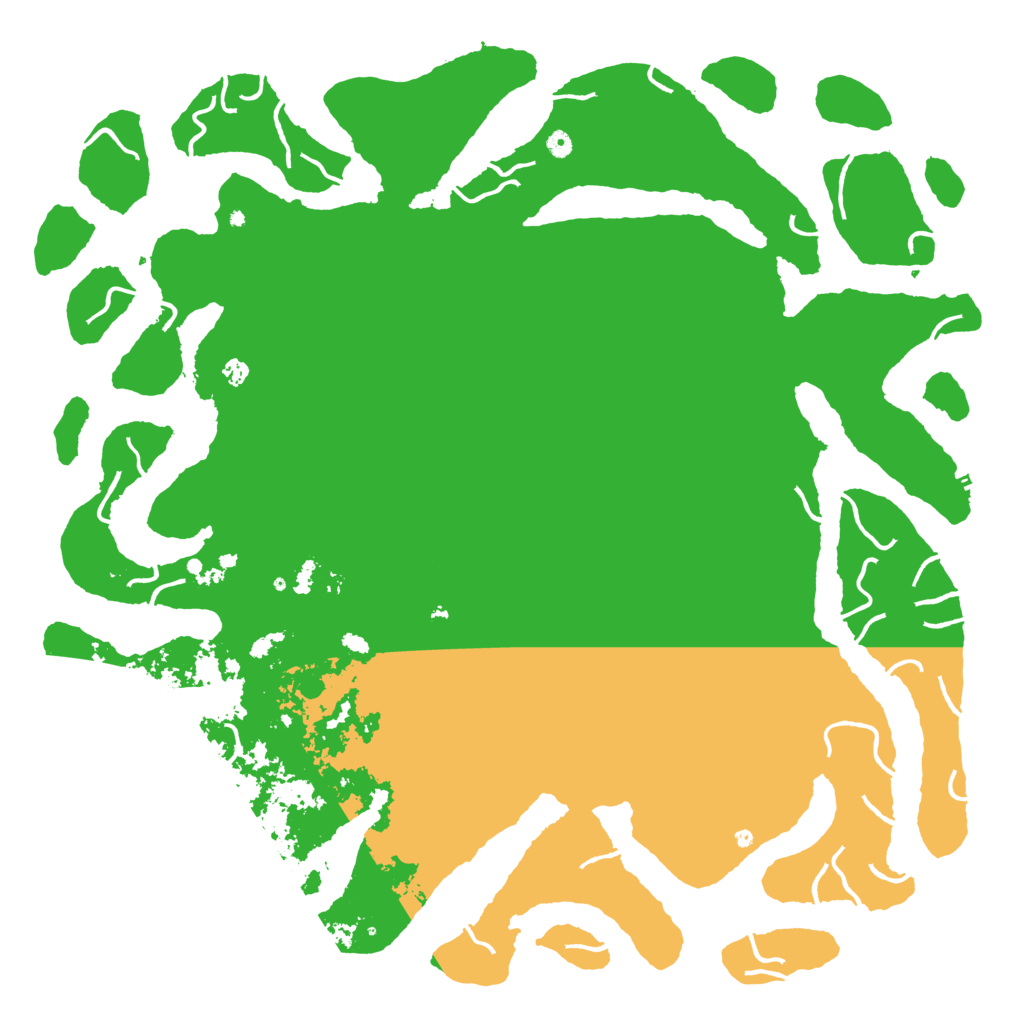 Biome Rust Map: Procedural Map, Size: 6000, Seed: 1190185811