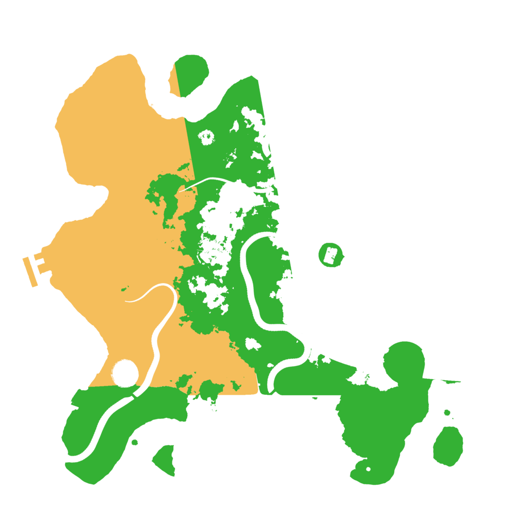 Biome Rust Map: Procedural Map, Size: 3500, Seed: 16370436