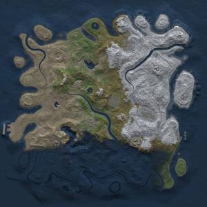 Thumbnail Rust Map: Procedural Map, Size: 4000, Seed: 255, 11 Monuments
