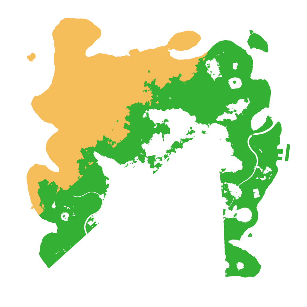 Biome Rust Map: Procedural Map, Size: 3700, Seed: 863067674