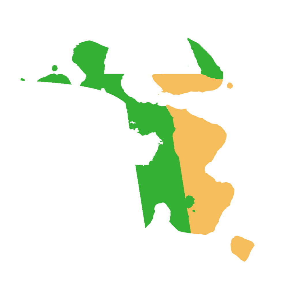 Biome Rust Map: Procedural Map, Size: 2000, Seed: 50378