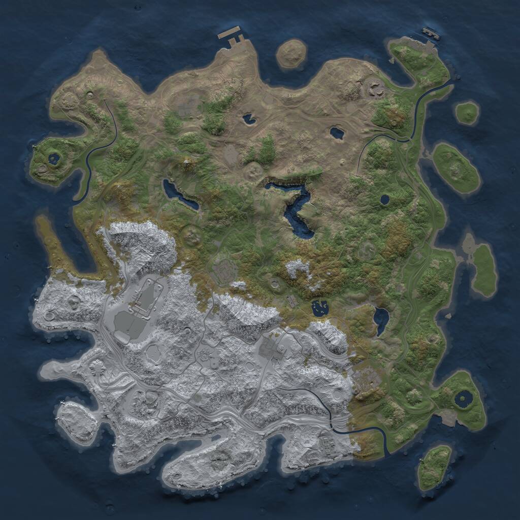 Rust Map: Procedural Map, Size: 4500, Seed: 56723248, 15 Monuments