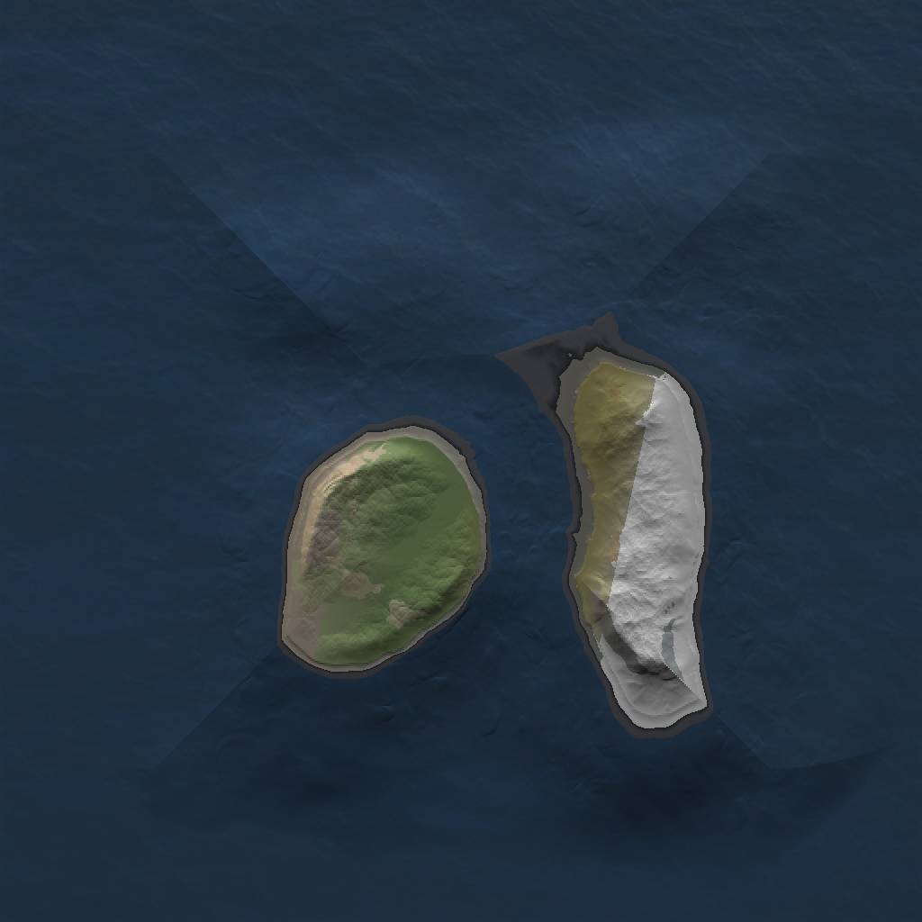 Rust Map: Barren, Size: 1400, Seed: 7391, 2 Monuments