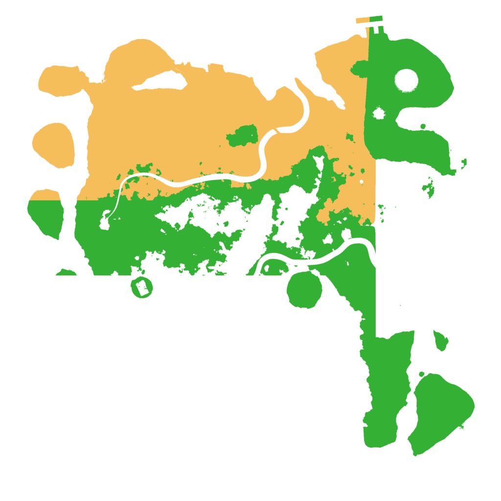 Biome Rust Map: Procedural Map, Size: 3800, Seed: 44254