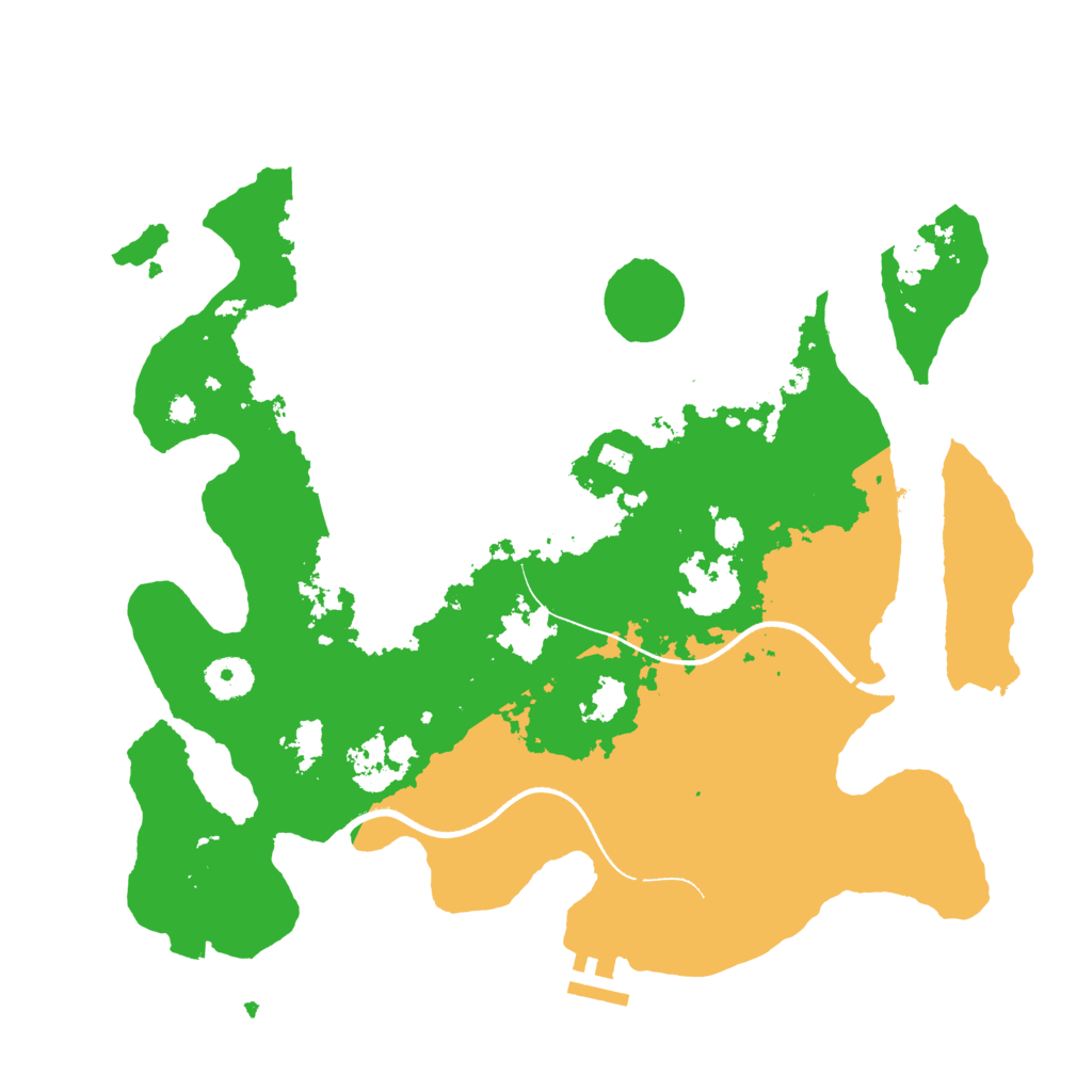 Biome Rust Map: Procedural Map, Size: 3600, Seed: 948829778