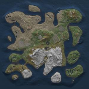 Thumbnail Rust Map: Procedural Map, Size: 3600, Seed: 20212, 16 Monuments