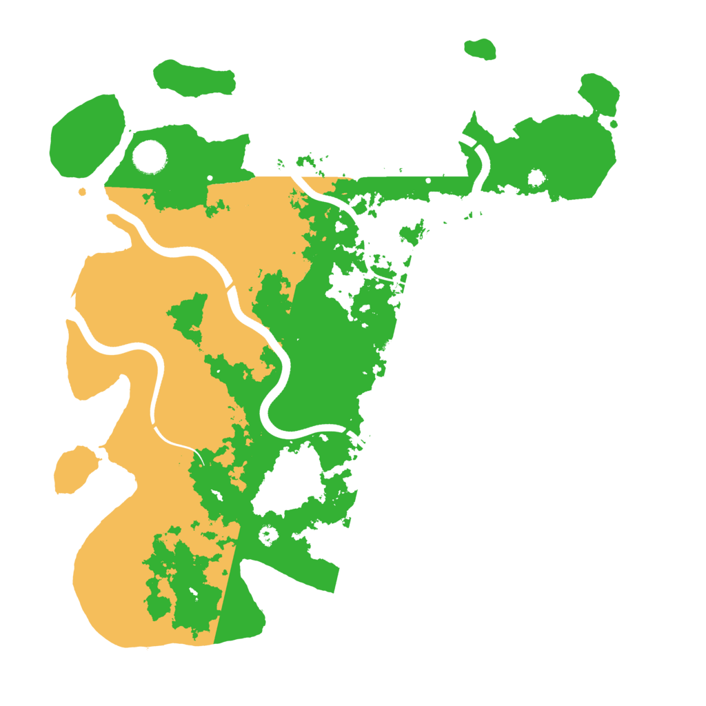 Biome Rust Map: Procedural Map, Size: 3700, Seed: 97491088