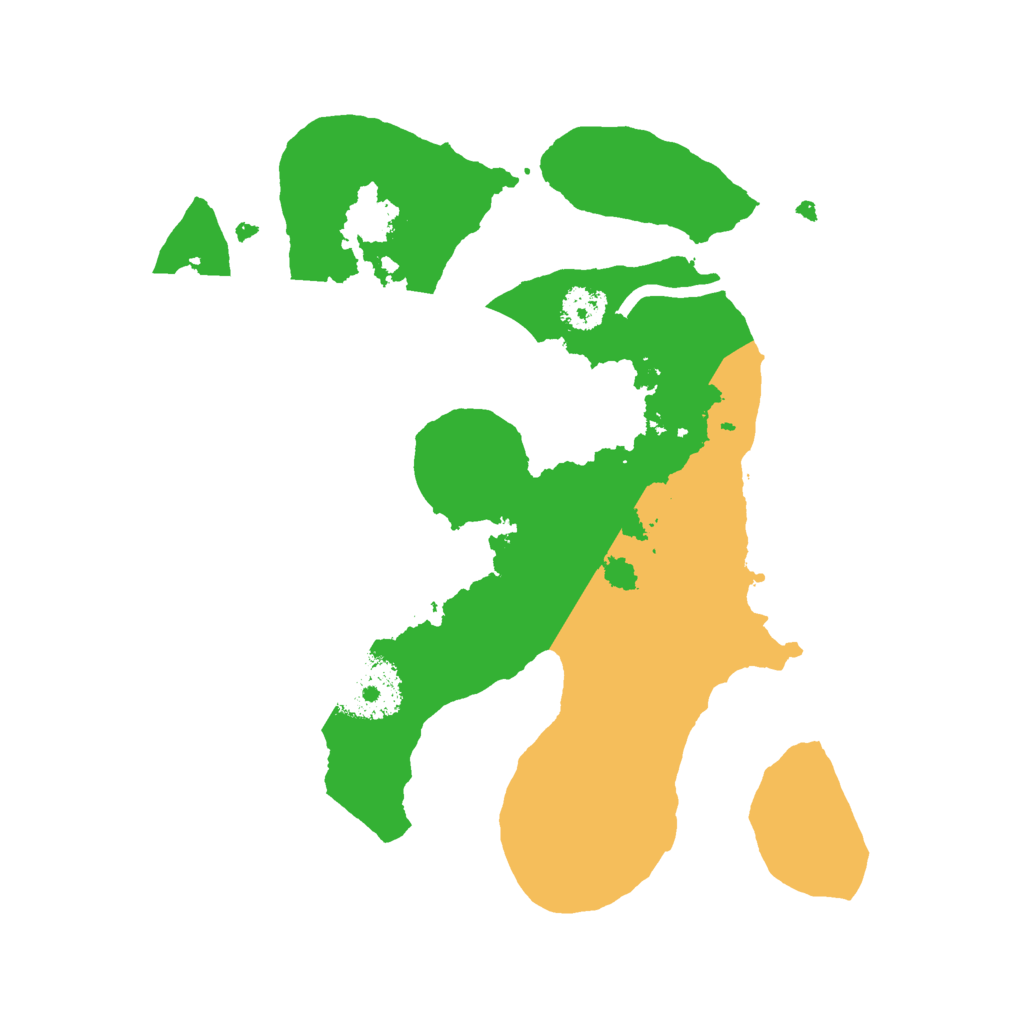 Biome Rust Map: Procedural Map, Size: 2400, Seed: 91