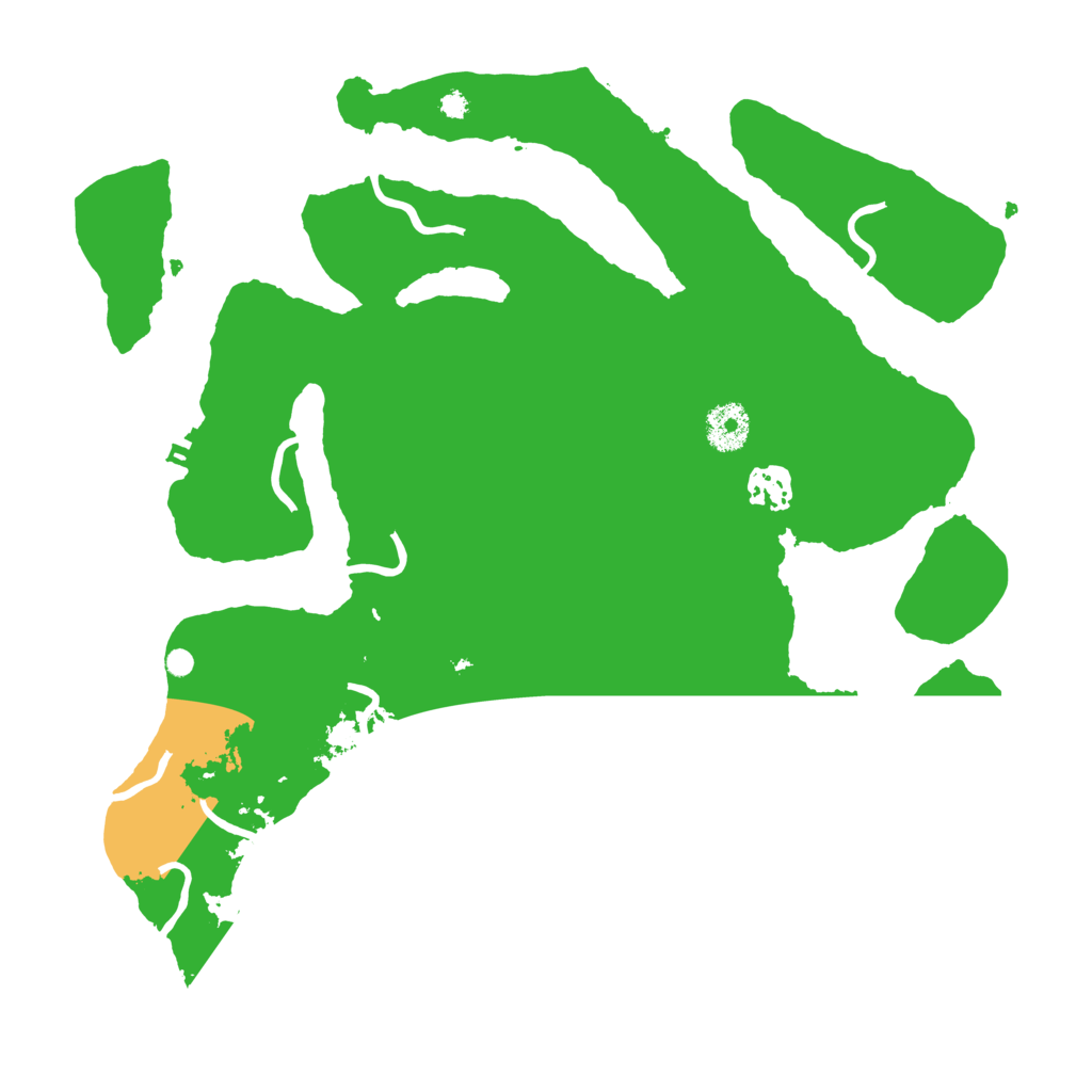 Biome Rust Map: Procedural Map, Size: 3500, Seed: 7955