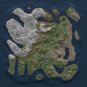 Thumbnail Rust Map: Procedural Map, Size: 3850, Seed: 990400866, 18 Monuments