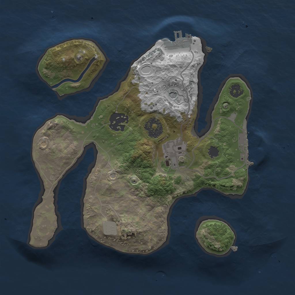 Rust Map: Procedural Map, Size: 2300, Seed: 82, 10 Monuments