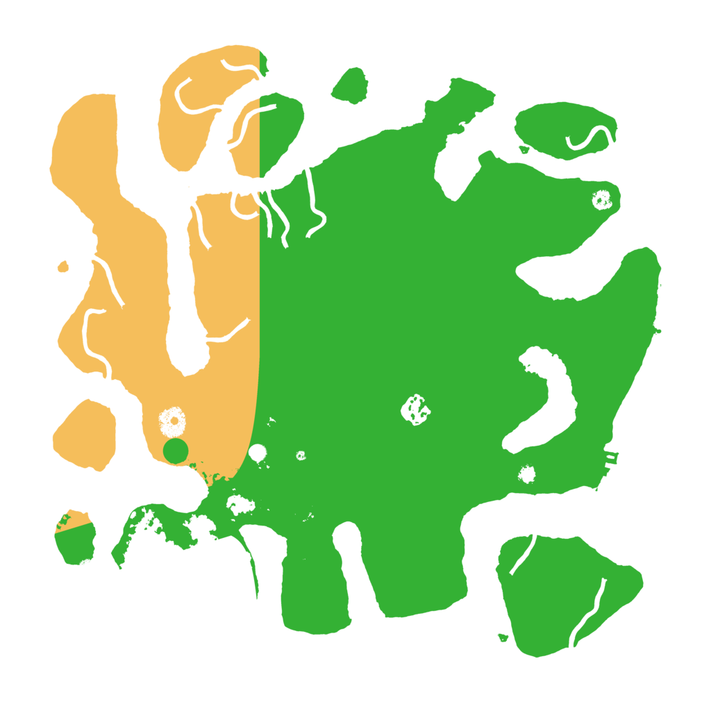 Biome Rust Map: Procedural Map, Size: 3700, Seed: 338282578