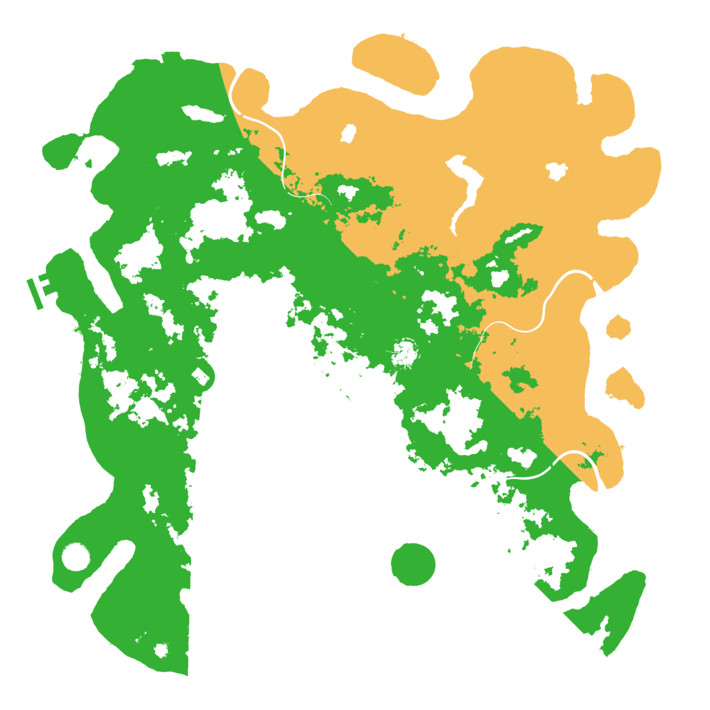 Biome Rust Map: Procedural Map, Size: 4500, Seed: 1063841605