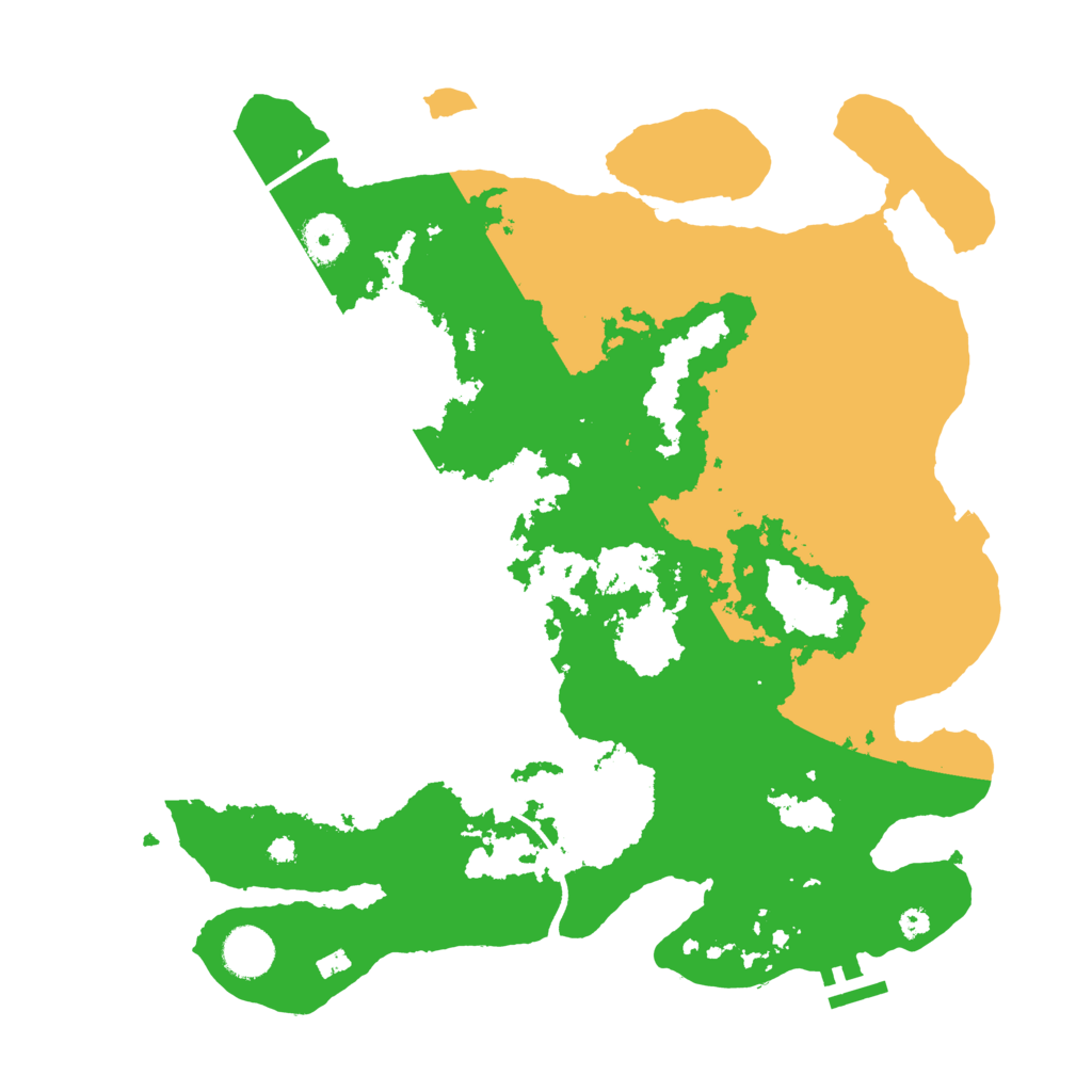 Biome Rust Map: Procedural Map, Size: 3700, Seed: 58915013