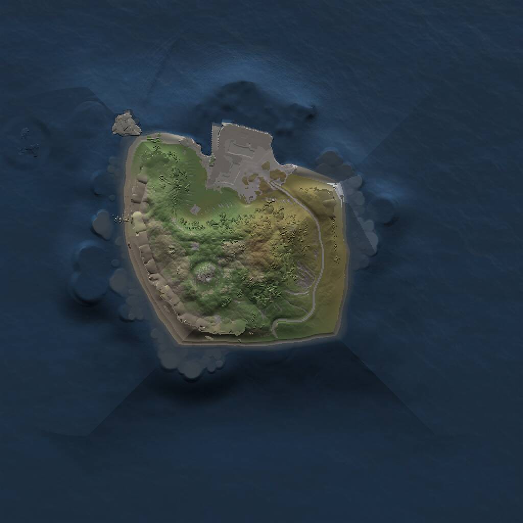 Rust Map: Procedural Map, Size: 1000, Seed: 1111111111, 1 Monuments