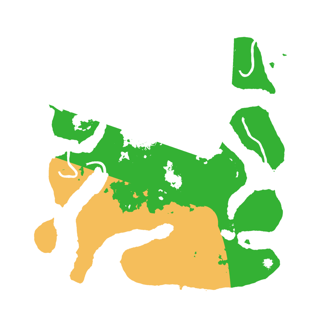 Biome Rust Map: Procedural Map, Size: 3000, Seed: 46689