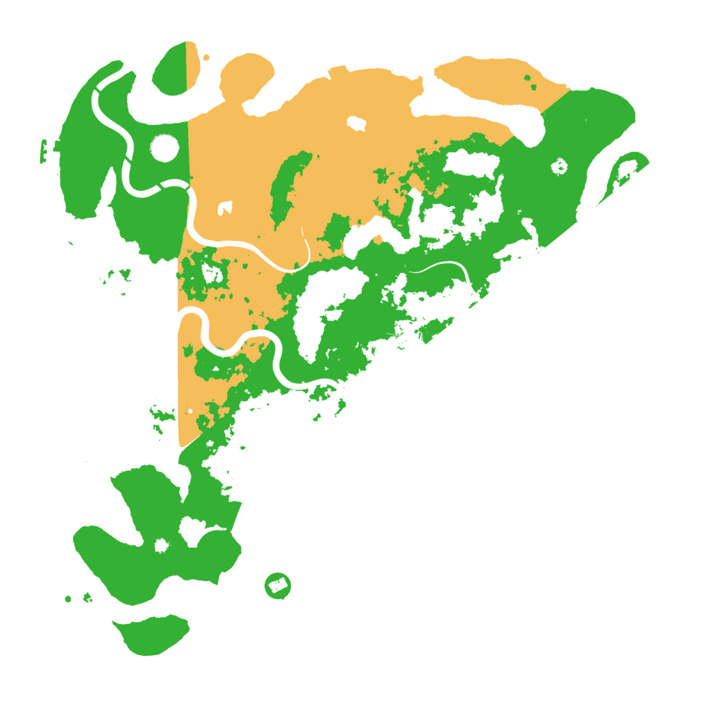 Biome Rust Map: Procedural Map, Size: 4500, Seed: 489657